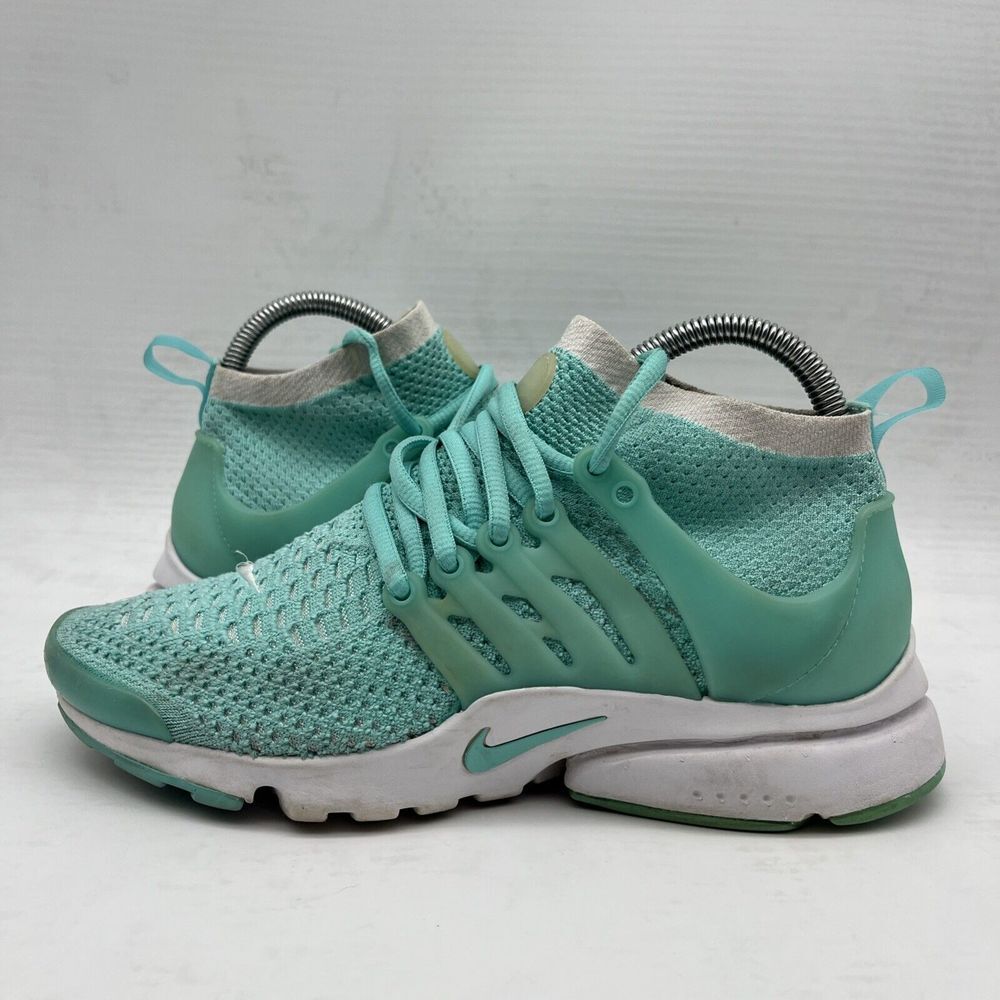 Nike Air Presto Mid Ultra Flyknit Hyper Turquoise Size 7.5 Trainers - 835738-301